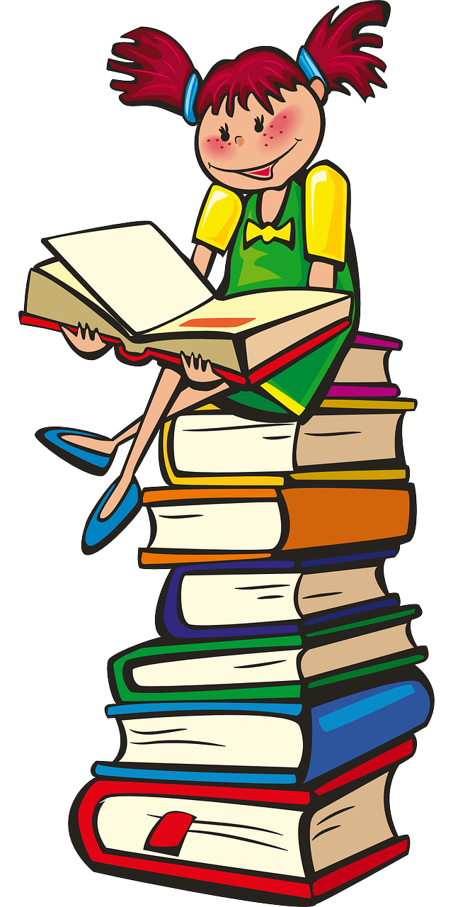 girl, books, stack-160172.jpg